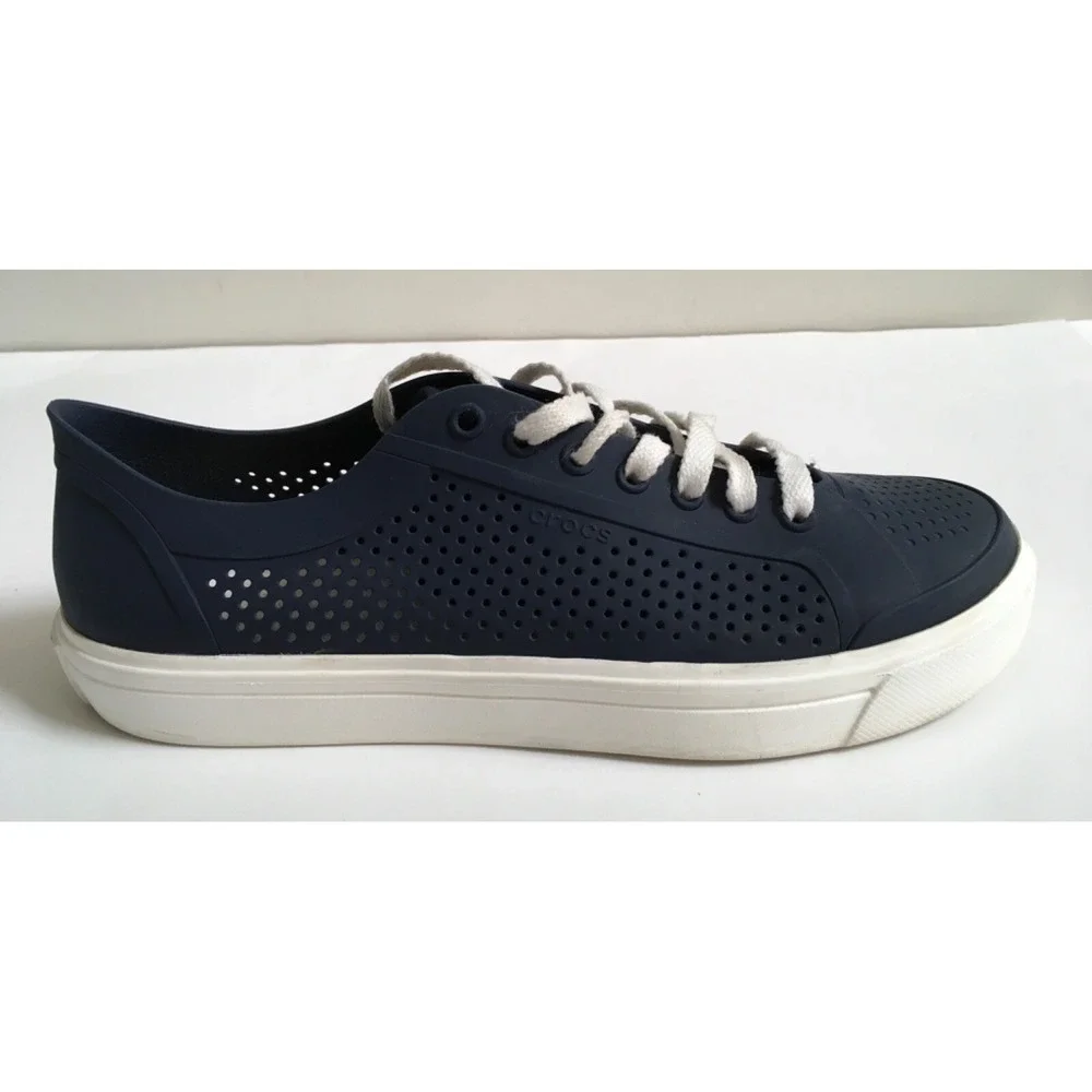 Crocs Citilane Roka Court Mens Navy Blue Casual Shoes 204872 Low Top Size 9